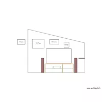 mur lateral sejour coté TV meubles existants