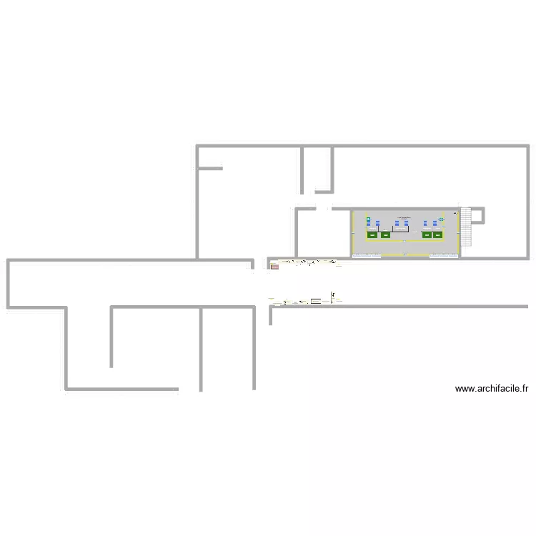 Atelier NV. Plan de 1  et 81 m²