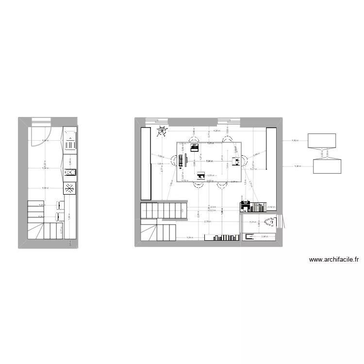BUREAUX LEA/ROMAIN. Plan de 