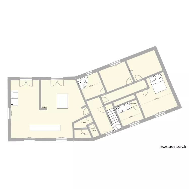 Fontaine Les Dijon. Plan de 7  et 108 m²