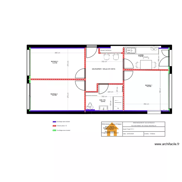 PLAN ETAT DES LIEUX ANDRIEUX 13. Plan de 