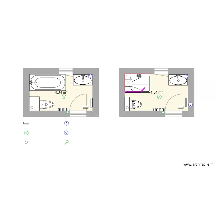 CHENAIFIA. Plan de 2 Pièces et 9 m² CHENAIFIA. Plan de 2 Pièces et 9 m²