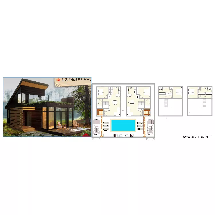 CHALET ZEEBRO. Plan de 