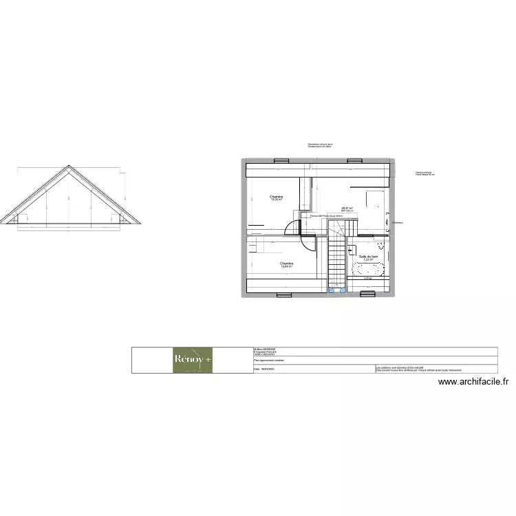 Plan etage. Plan de 