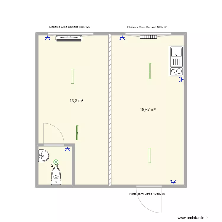 Plan pour Dapsens Ariane. Plan de 