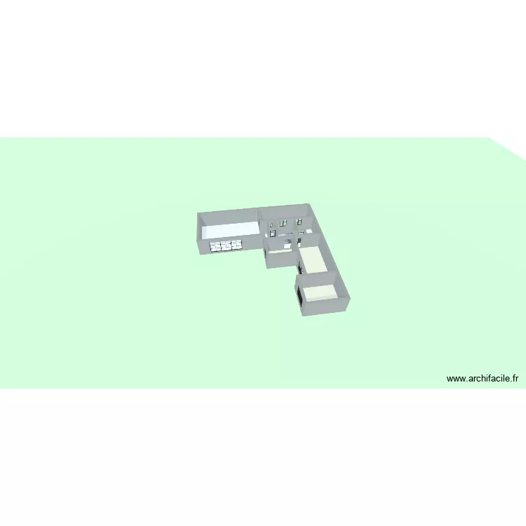 meze. Plan de 7  et 128 m²