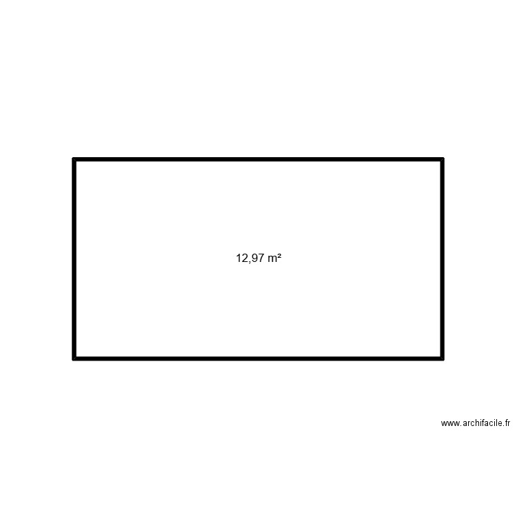 MAXIME. Plan de 1 pièce et 13 m2