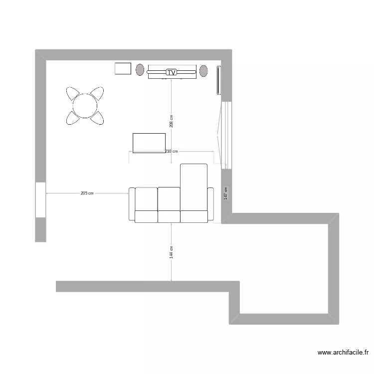 salon. Plan de salon. Plan de