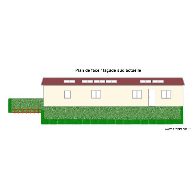 Plan de face V2. Plan de 0 pièce et 0 m2
