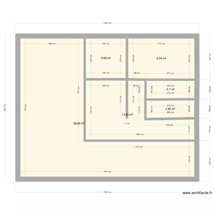 maison burdigne. Plan de 
