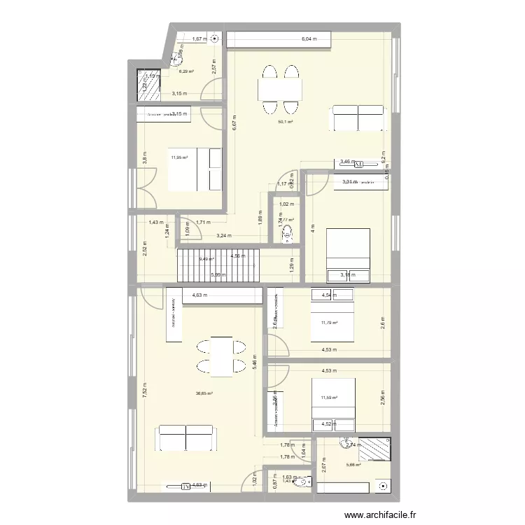 RDC 2eme idée. Plan de 10 et 147 m² RDC 2eme idée. Plan de 10 et 147 m²