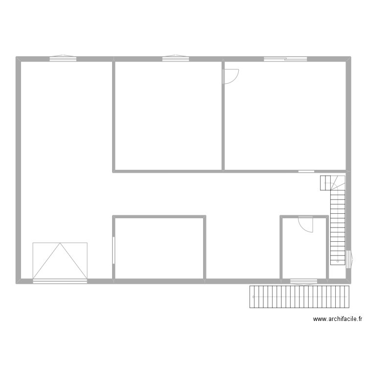 covet ss. Plan de 5 pièces et 211 m2