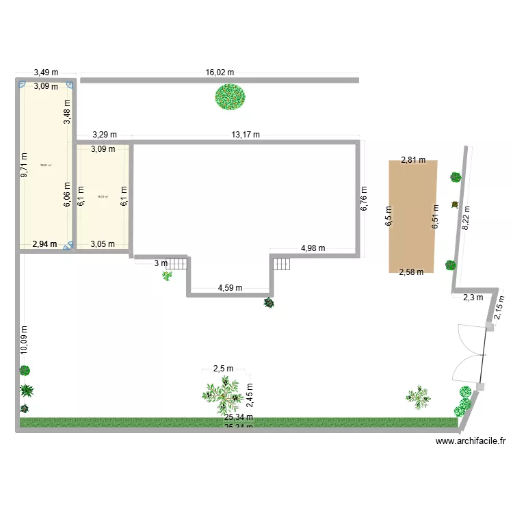 PLAN DIMPLANTATION. Plan de 2 Pièces et 49 m² PLAN DIMPLANTATION. Plan de 2 Pièces et 49 m²
