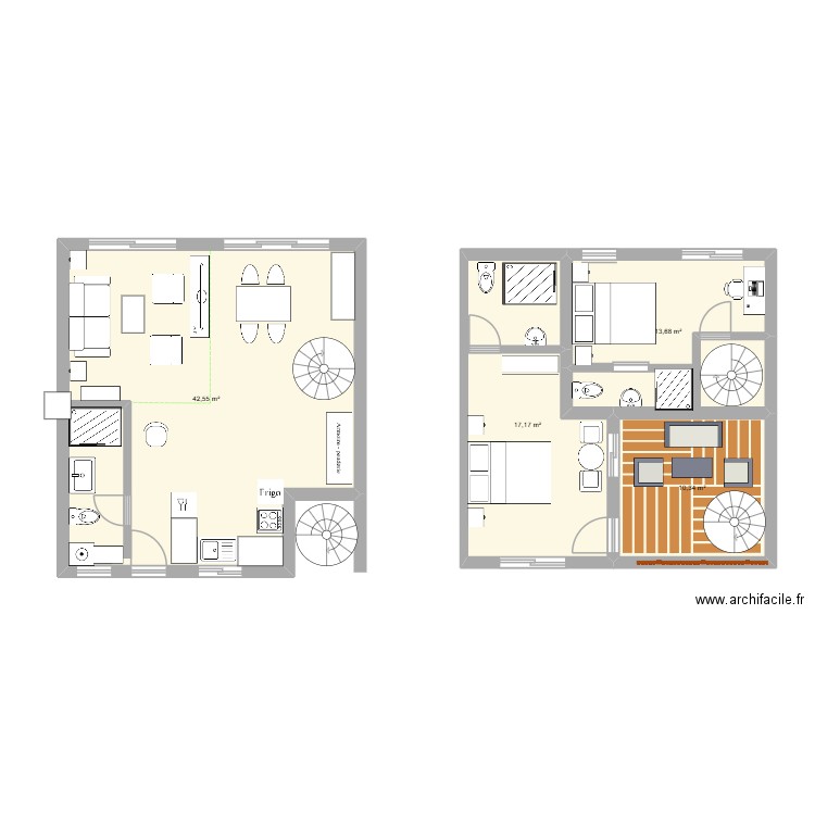 neuf 2. Plan de 4 pièces et 84 m2