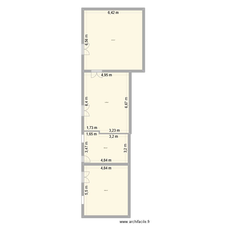 sainte anne 2. Plan de 4 pièces et 117 m2