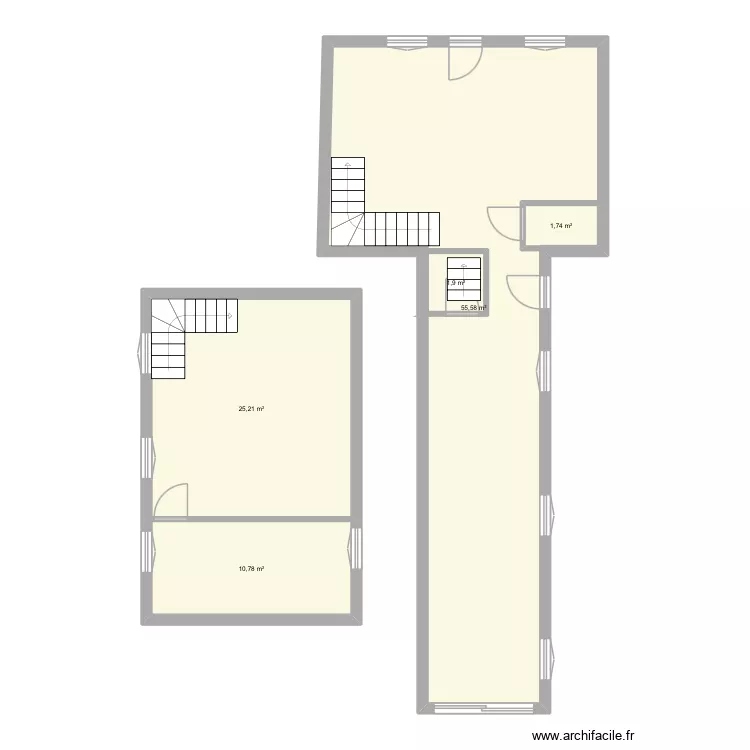 R&eacute;novation. Plan de 5  et 100 m²