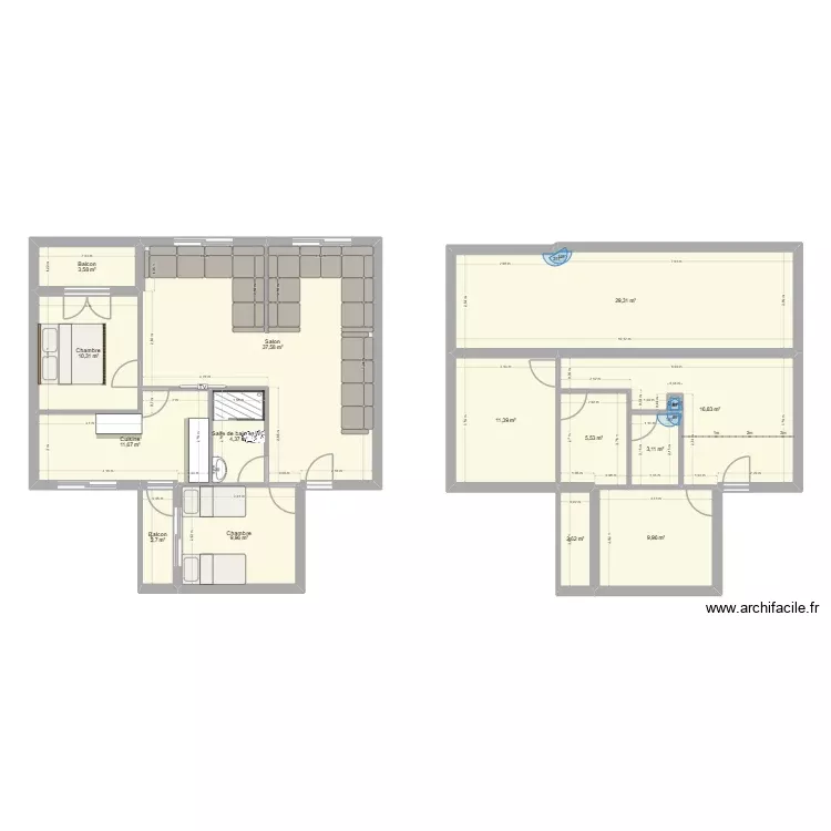Notre APP. Plan de 15 Pièces et 159 m² Notre APP. Plan de 15 Pièces et 159 m²