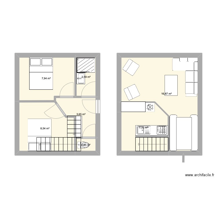 maison 3. Plan de 0 pièce et 0 m2