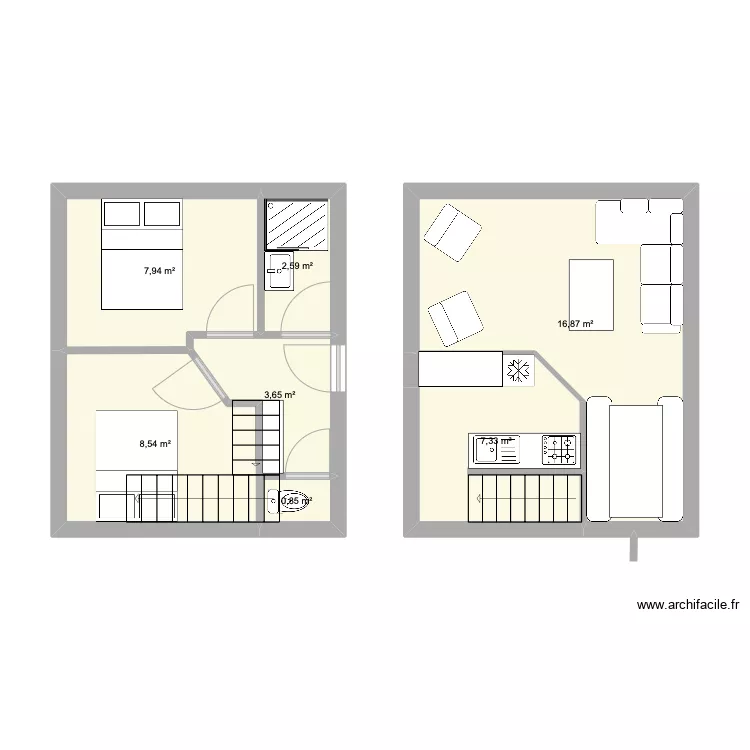 maison 3. Plan de 