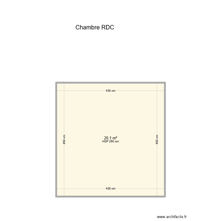 Chambre RDC. Plan de 0 pièce et 0 m2