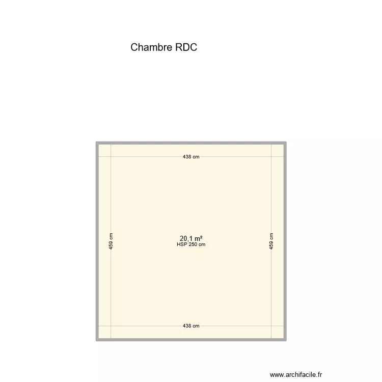 Chambre RDC. Plan de Chambre RDC. Plan de