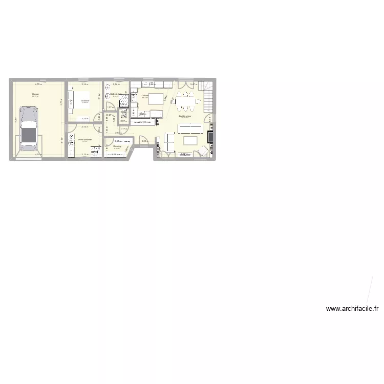 Cambremer R+1 - 150 m². Plan de 15 et 238 m² Cambremer R+1 - 150 m². Plan de 15 et 238 m²