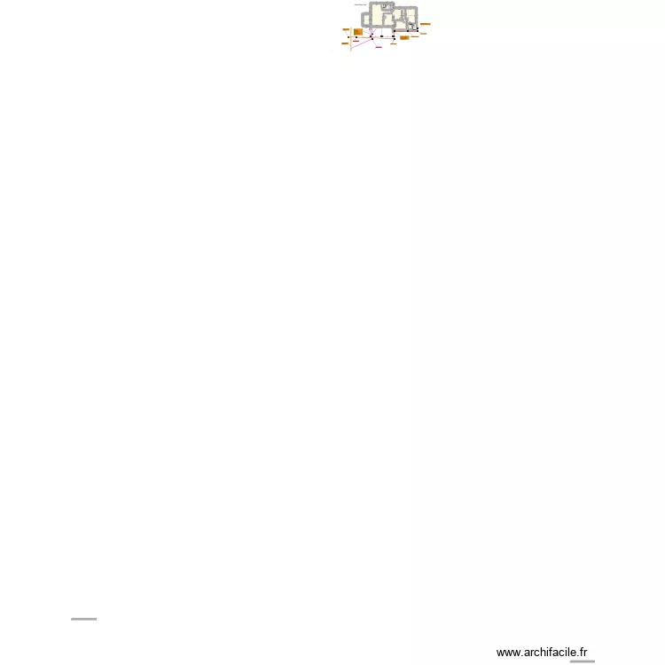 Plan  R&eacute;seau eaux Us&eacute;es. Plan de 3 pièces et 97 m²