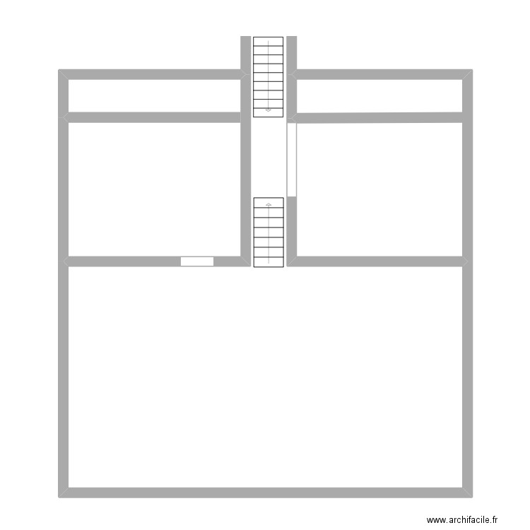le logis Floréal Gloxinias 6 niveau 1. Plan de 2 pièces et 42 m2
