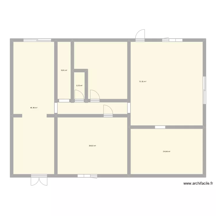 Maison. Plan de 