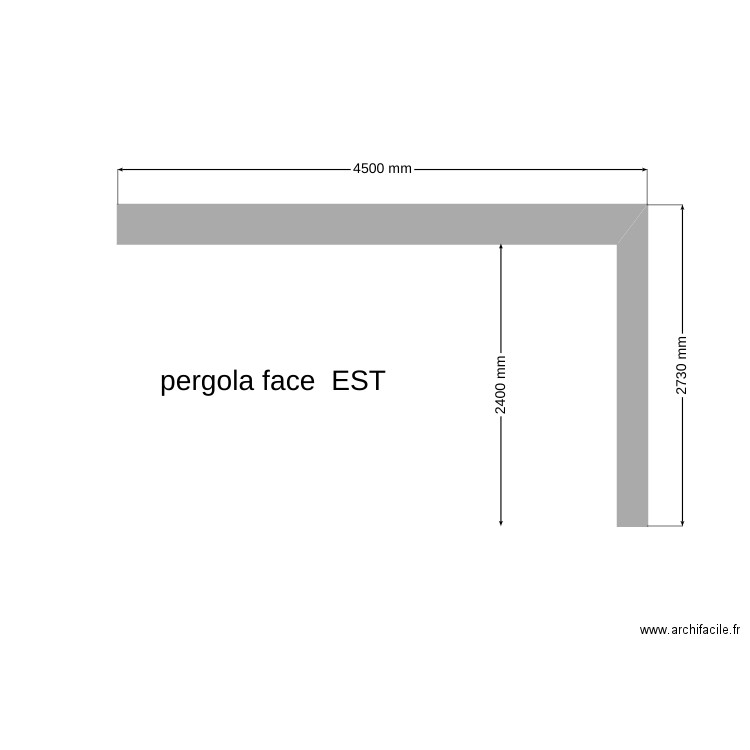 pergola face ouest. Plan de 0 pièce et 0 m2