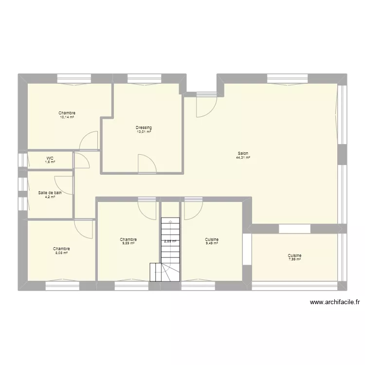 Plan vierge Fran&ccedil;ois. Plan de 