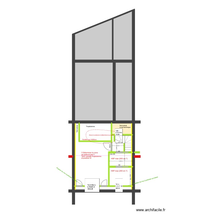 BAUCQ 77 4e &eacute;tage HSP. Plan de 0 pièce et 0 m2