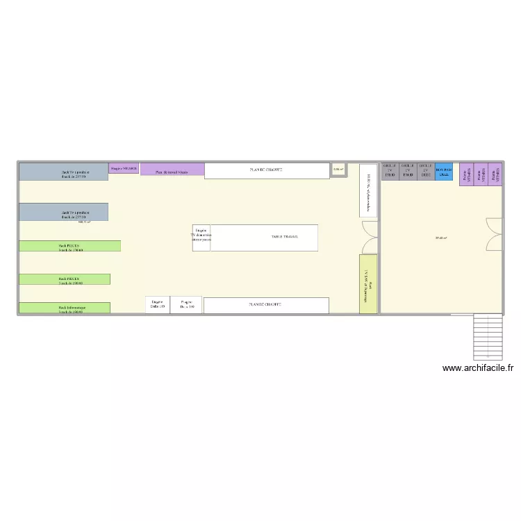 atelier multimedia. Plan de 