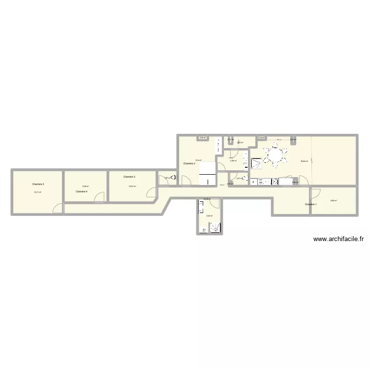 Brasserie 70 1er (4). Plan de 