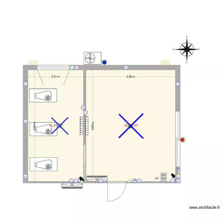 EXTENSION APPENTI. Plan de 2 et 30 m² EXTENSION APPENTI. Plan de 2 et 30 m²