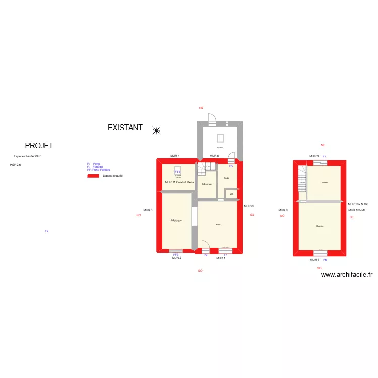 THOMIR_ Existant. Plan de THOMIR_ Existant. Plan de