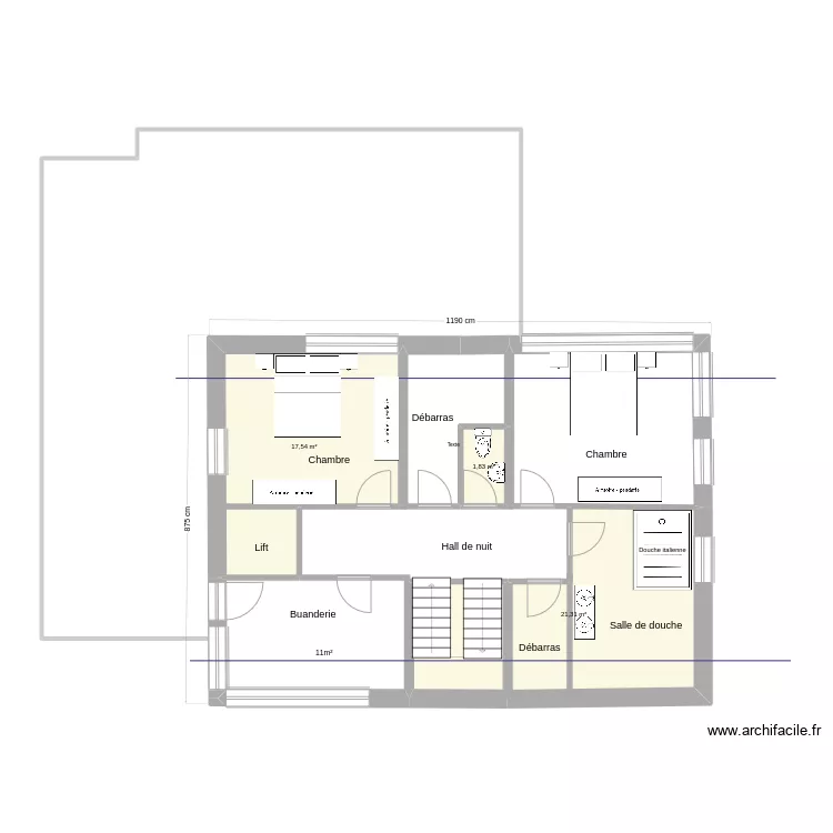 Etage_projet2. Plan de 
