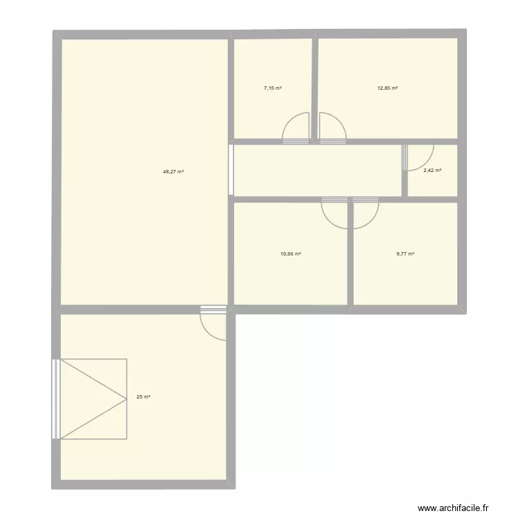 maison. Plan de 7 Pièces et 116 m²