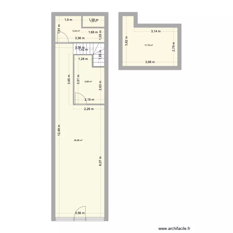 SD2G Anne Local Co. Plan de 5 et 62 m² SD2G Anne Local Co. Plan de 5 et 62 m²