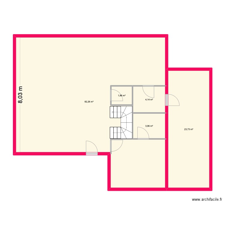 elancourt. Plan de 5 pièces et 116 m2