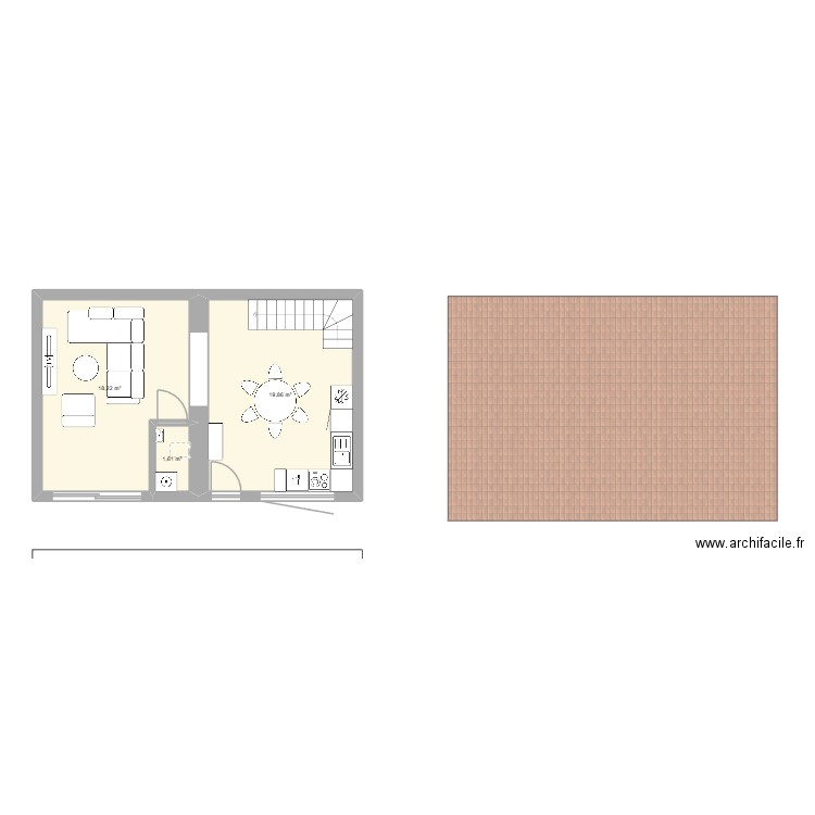 jijik. Plan de 12 pièces et 125 m2