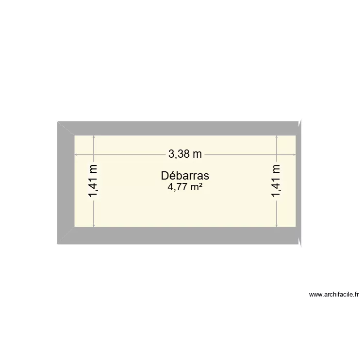 Saint-Sauvant. Plan de 1  et 5 m²