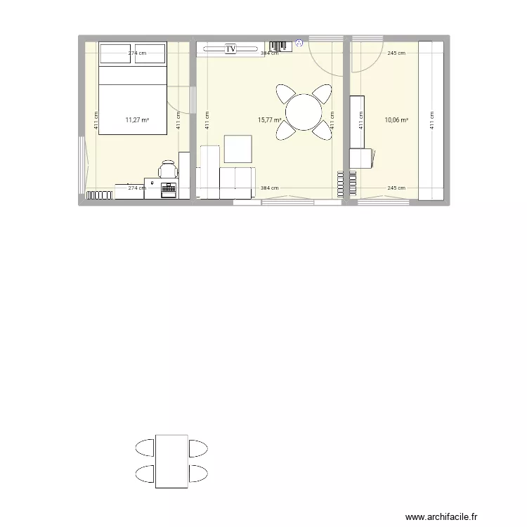 Appartement Tarnos. Plan de 