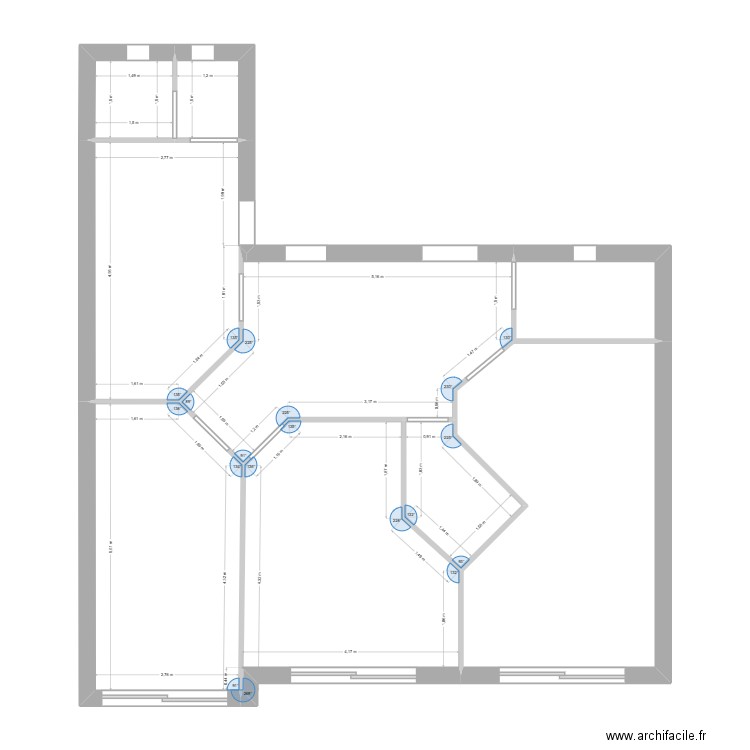 SOUCHERkinéV1. Plan de 7 pièces et 68 m2