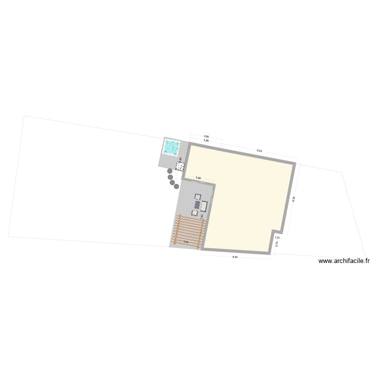 Projet exterieur. Plan de 0 pièce et 0 m2