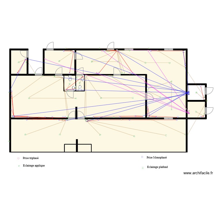 P&acirc;tisserie  Unifilaire. Plan de 0 pièce et 0 m2