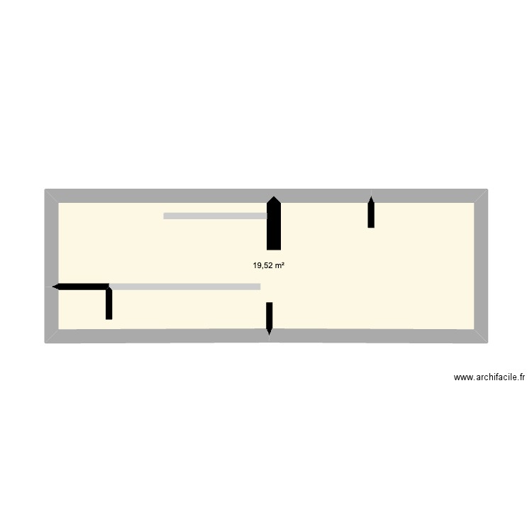 Friterie. Plan de 0 pièce et 0 m2