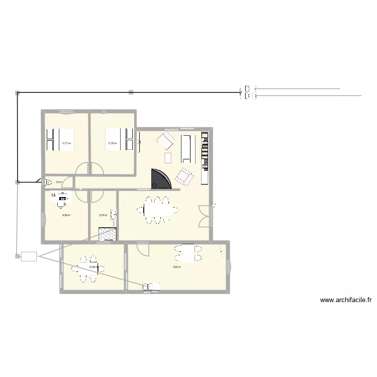 maison SPANG. Plan de 8  et 114 m²