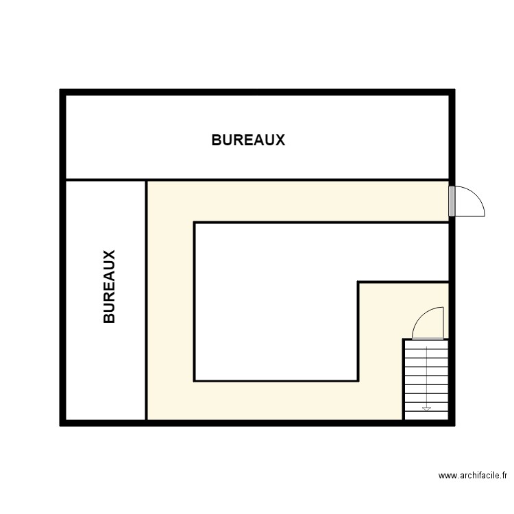 SERVEUR RDC. Plan de 5 pièces et 31 m2