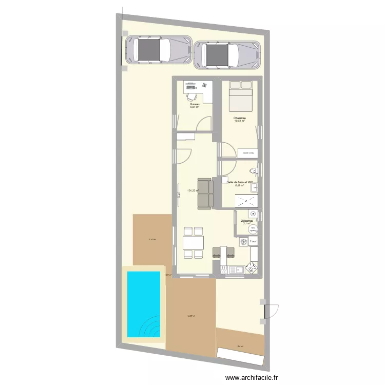maison René 3. Plan de 5 Pièces et 199 m² maison René 3. Plan de 5 Pièces et 199 m²